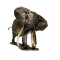 Bronze Elephant - Big Tusker | Wildlife Art