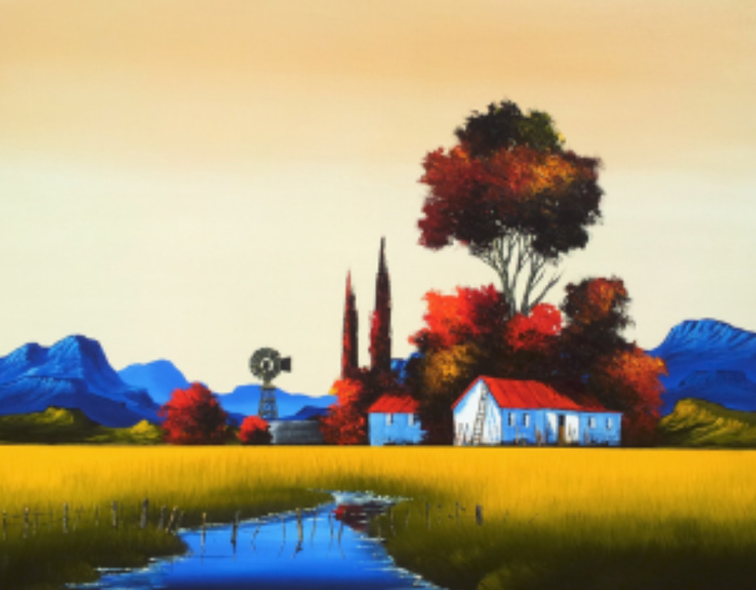 Painting - Farm Scene