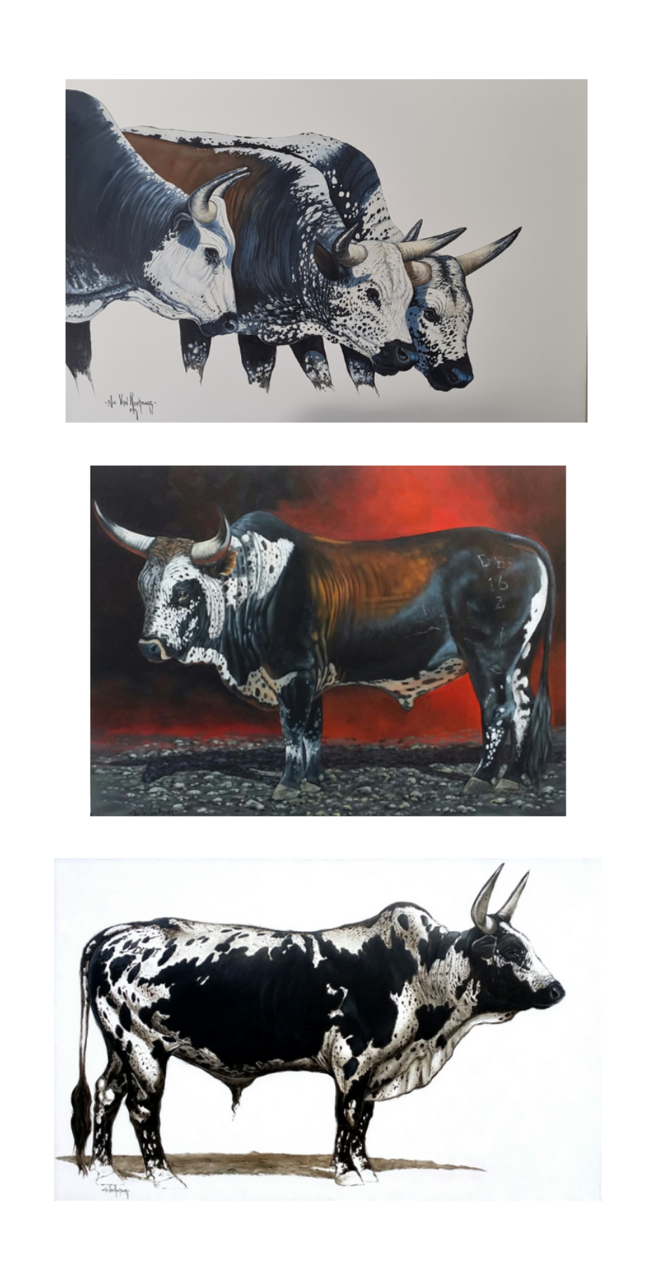 Painting - Nguni Catte