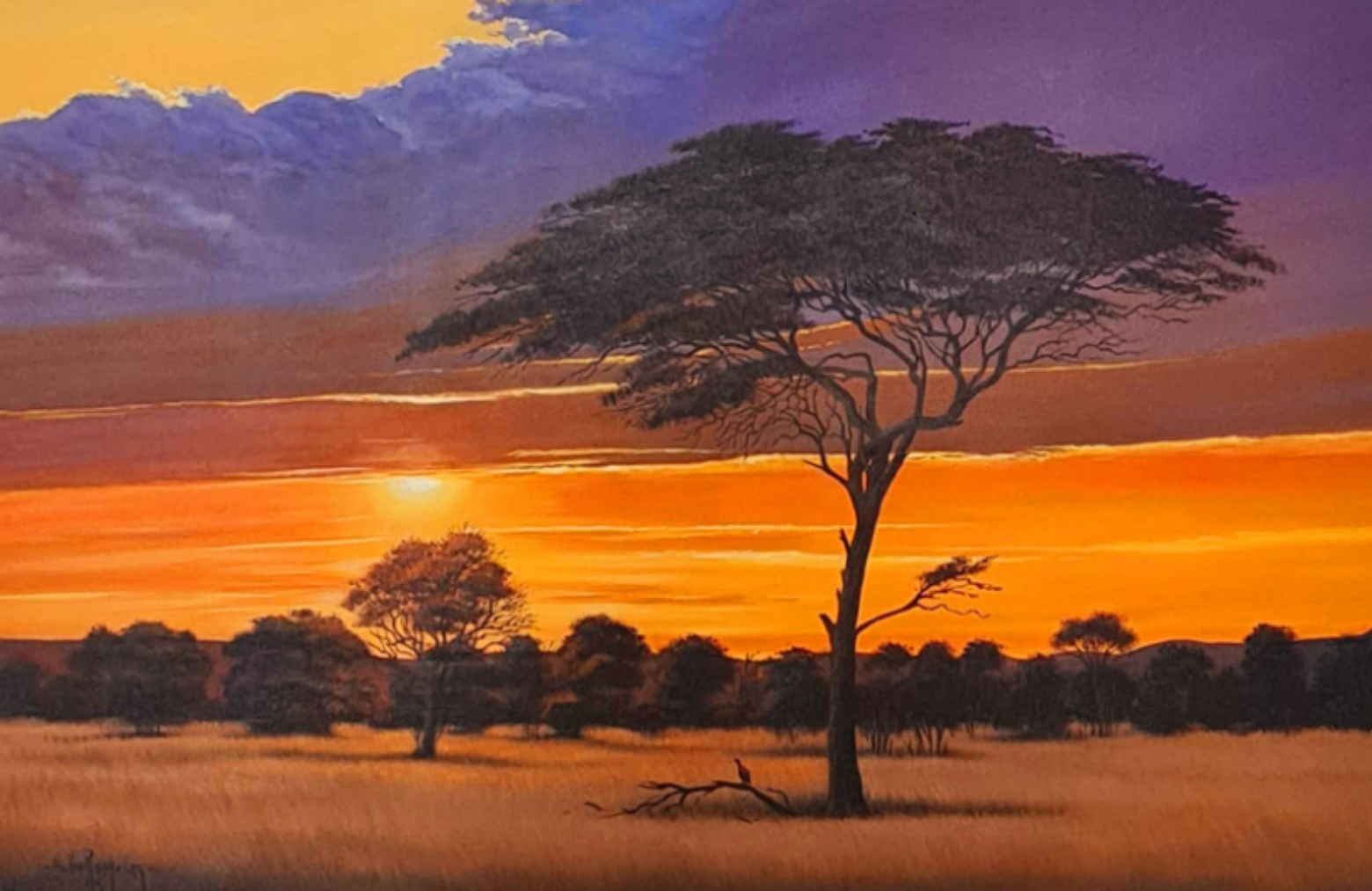 Painting - African Sunset