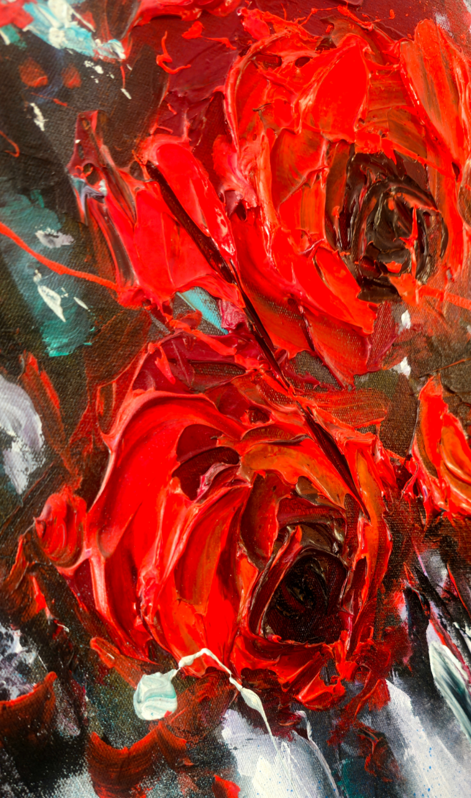 Painting - "Scarlet Flare"
