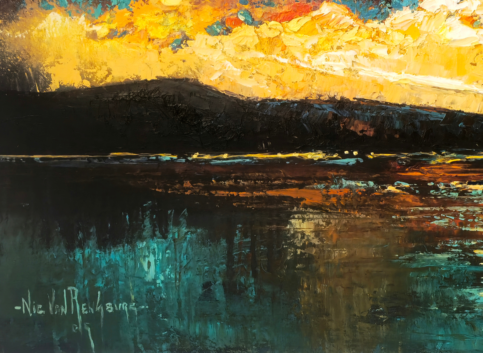 Painting - "Across the Bay"