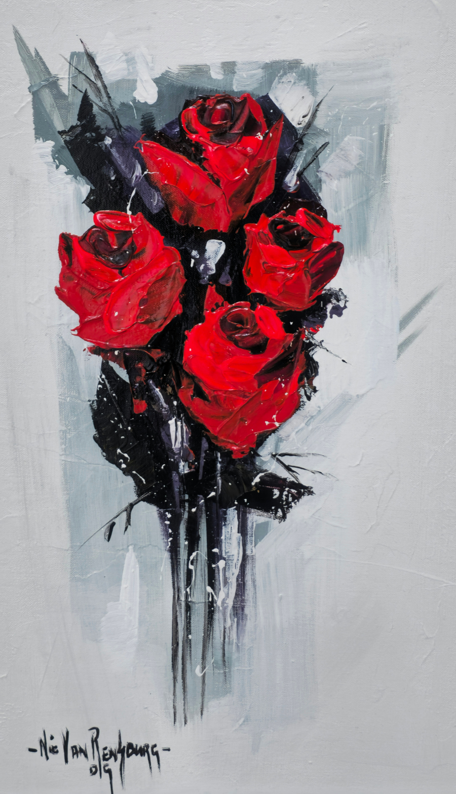 Painting - "Crimson Dreams"