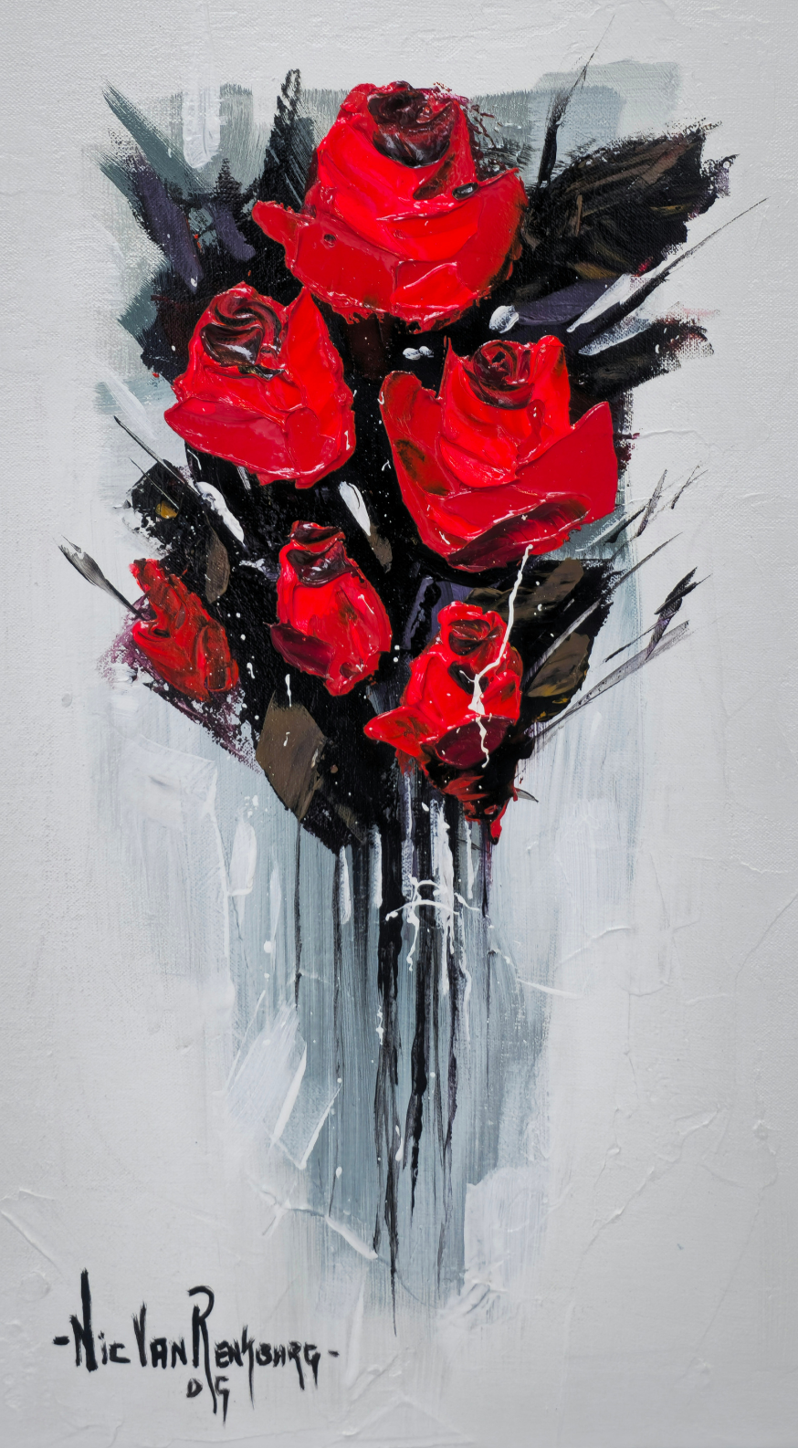 Painting - "Crimson Dreams"