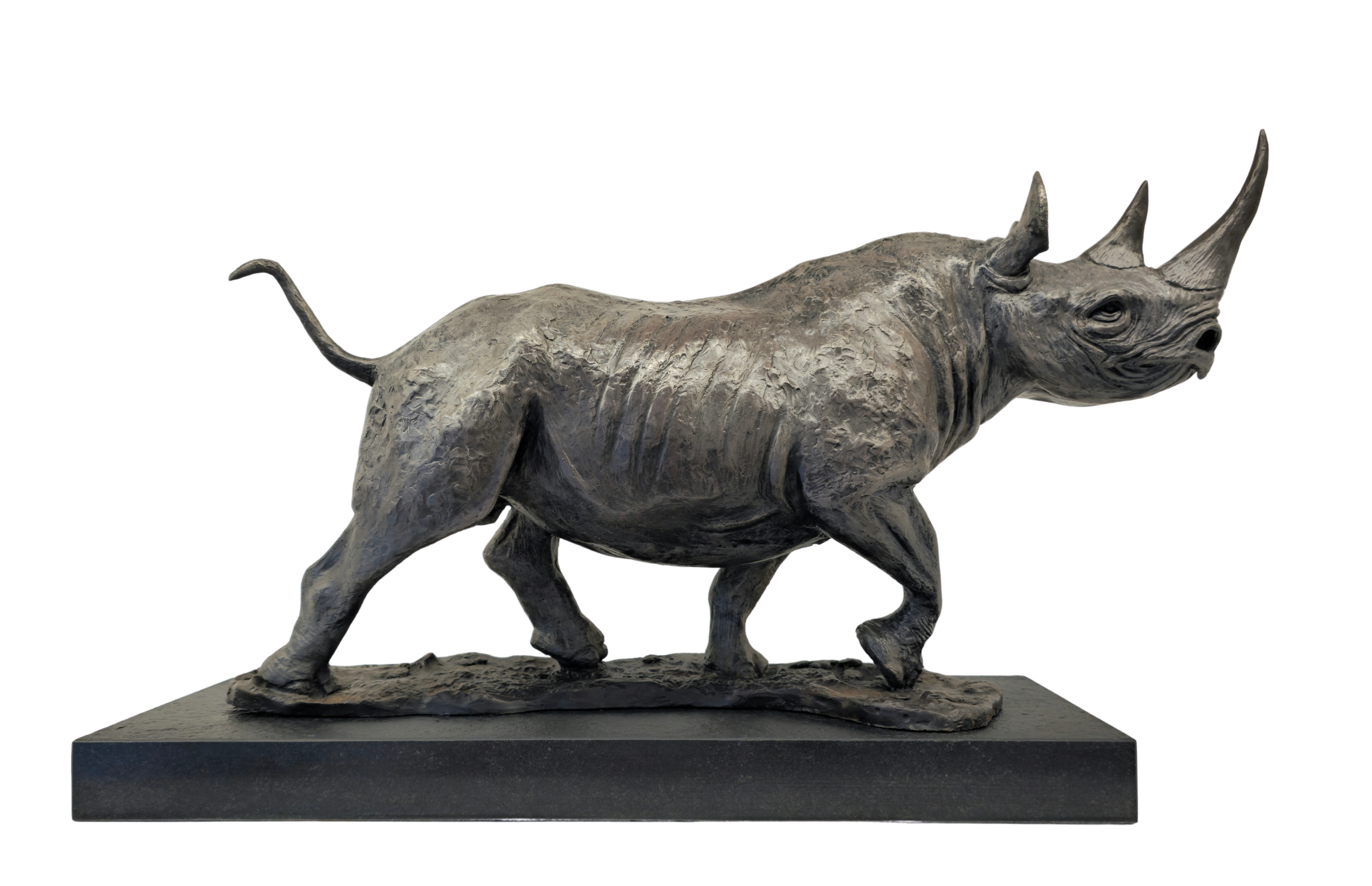 Bronze Black Rhino - Big Five Set | Wildlife Art