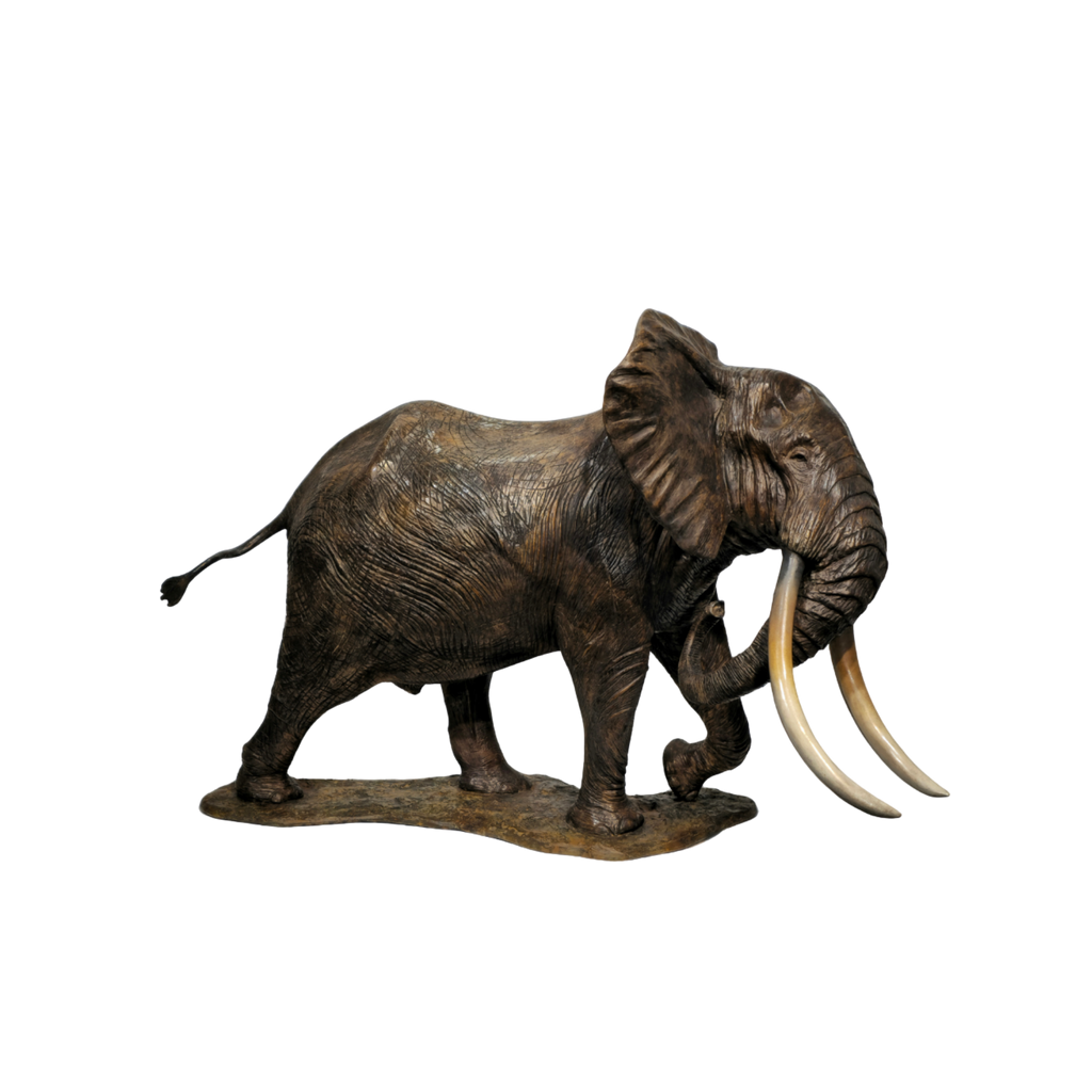 Bronze Elephant - Big Tusker | Wildlife Art