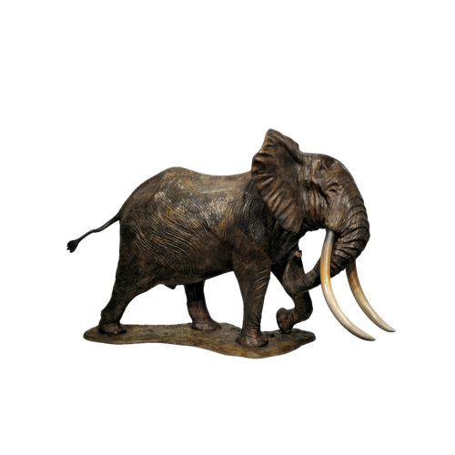 Bronze Elephant - Big Tusker | Wildlife Art