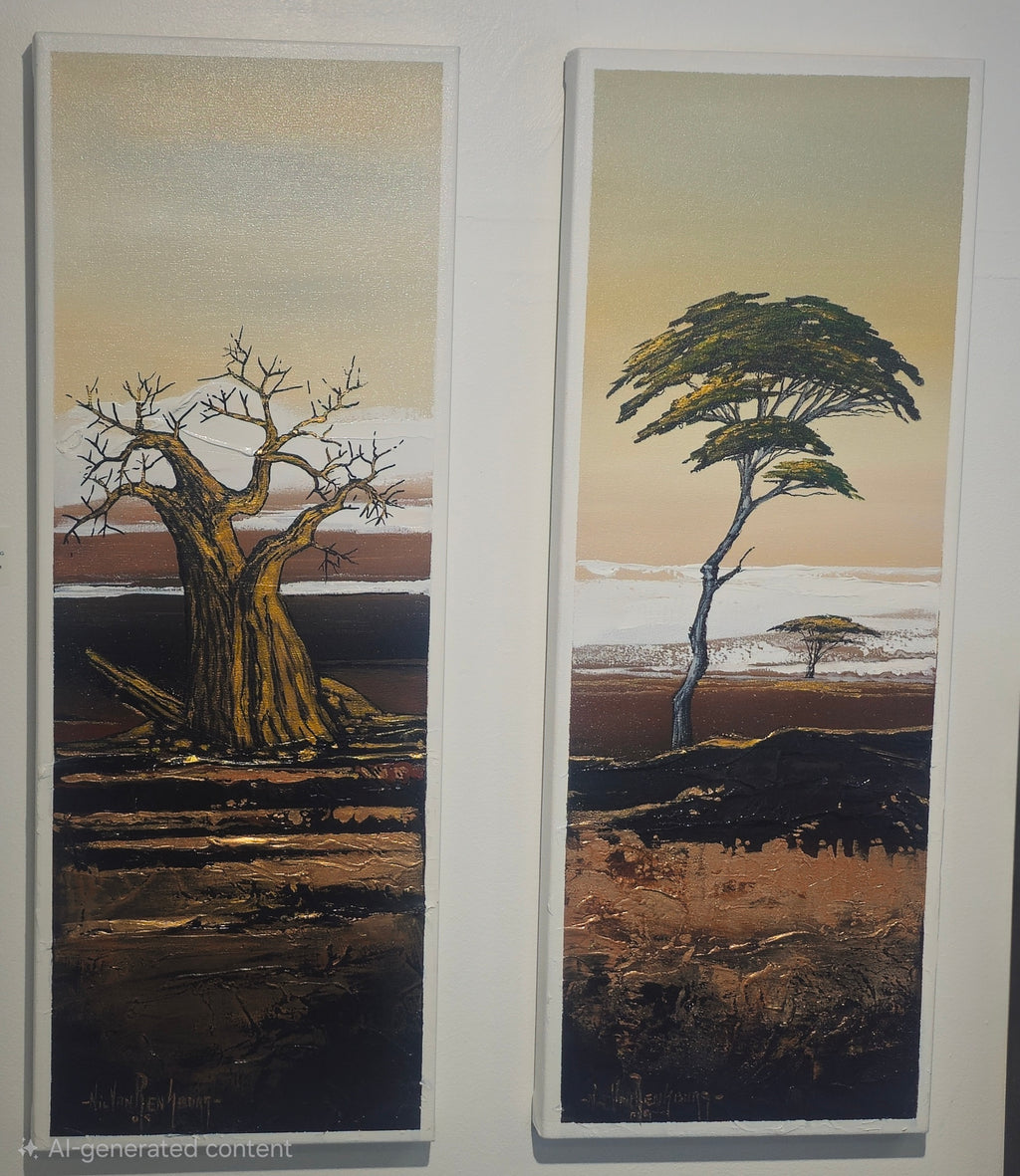 Painting - Etosha - 1 & 2