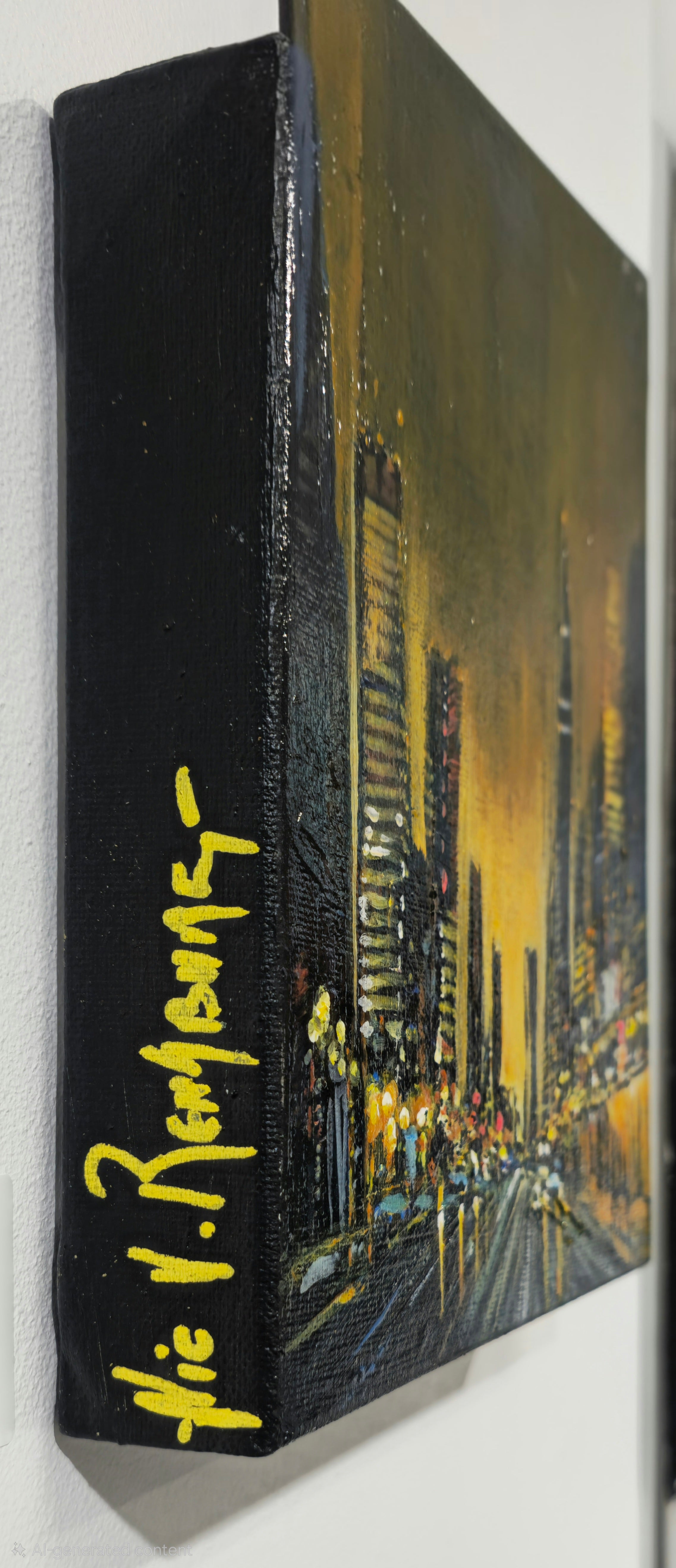 Painting - "Urban Light Scape"