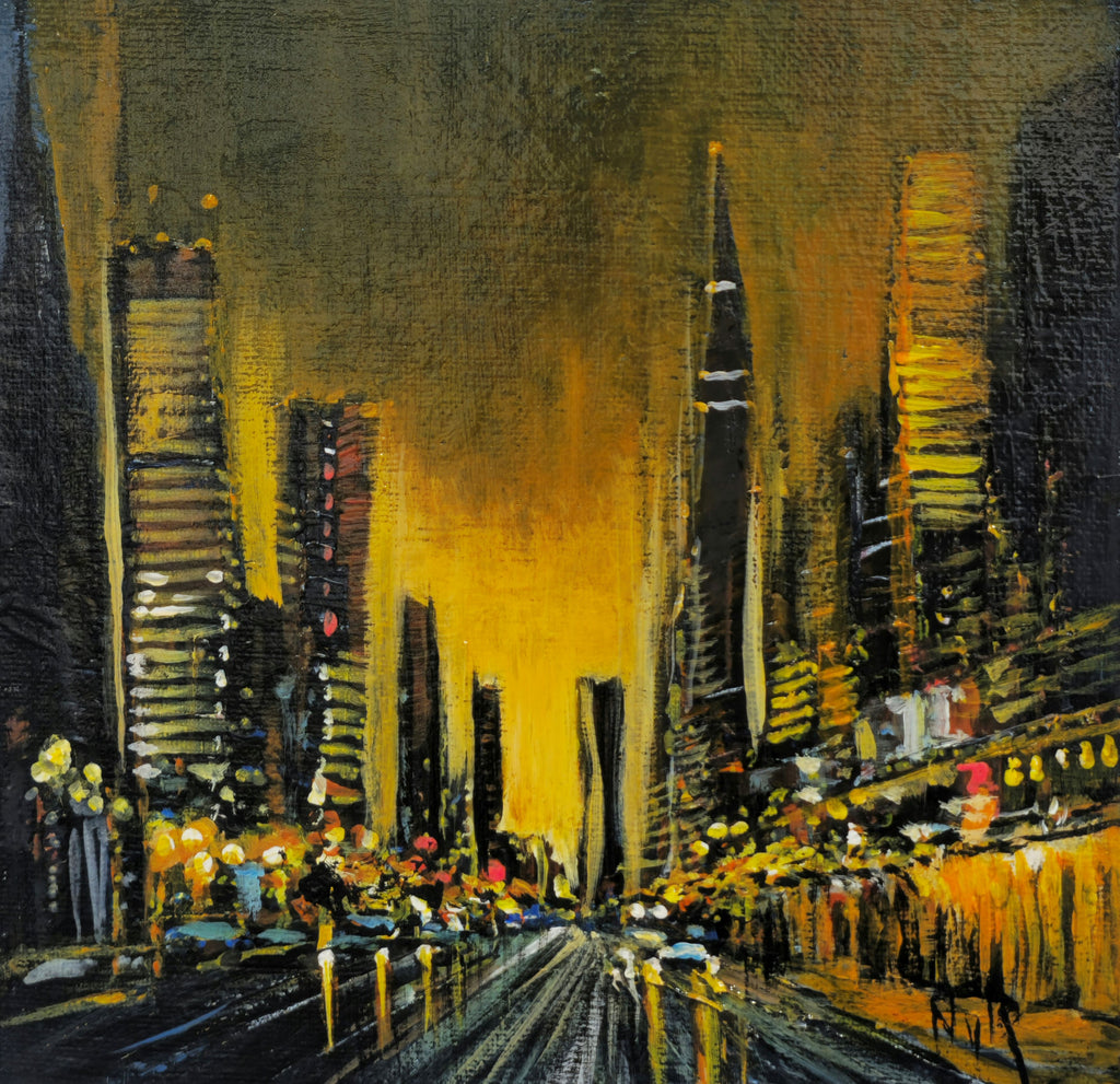 Painting - "Urban Light Scape"