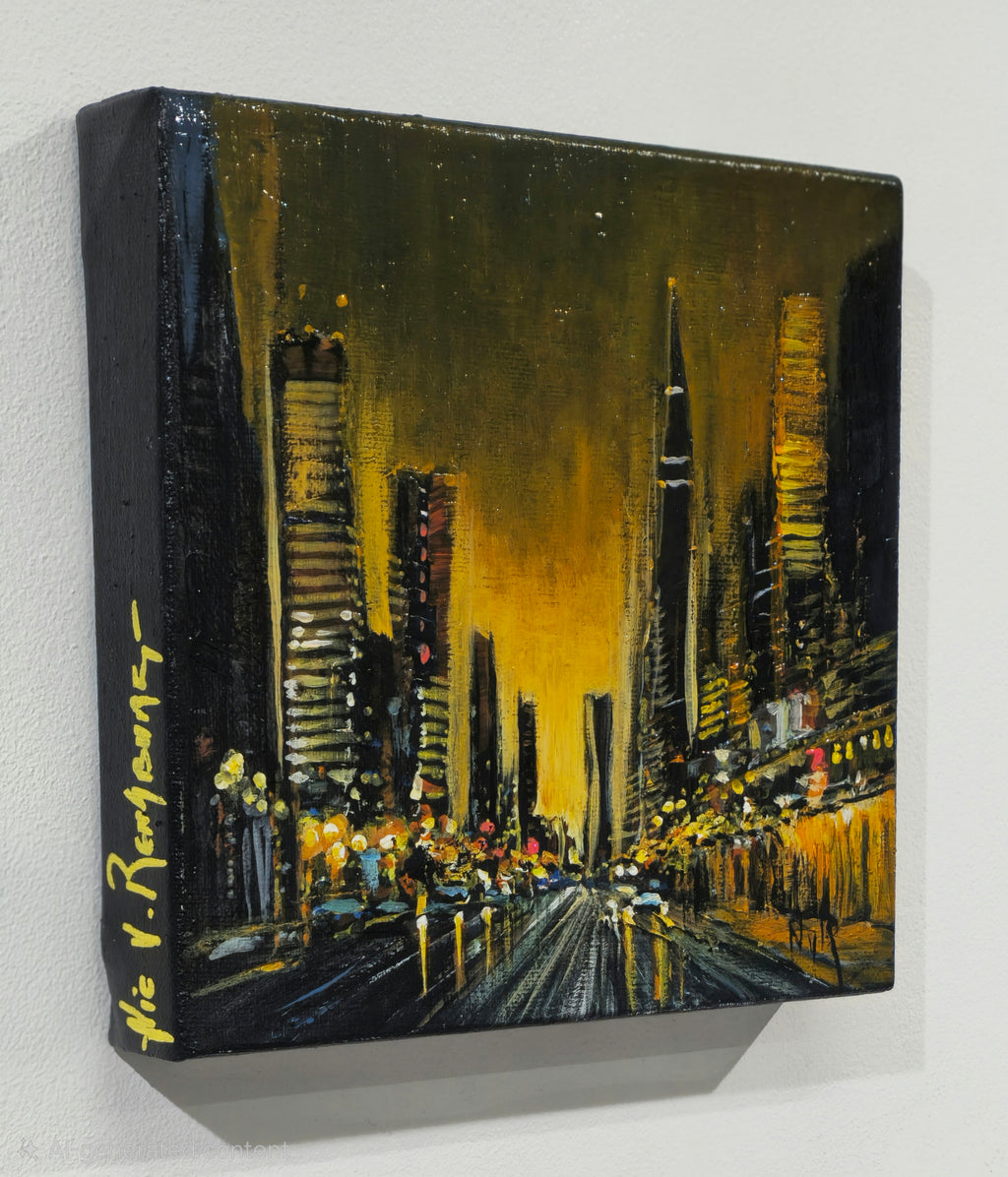 Painting - "Urban Light Scape"