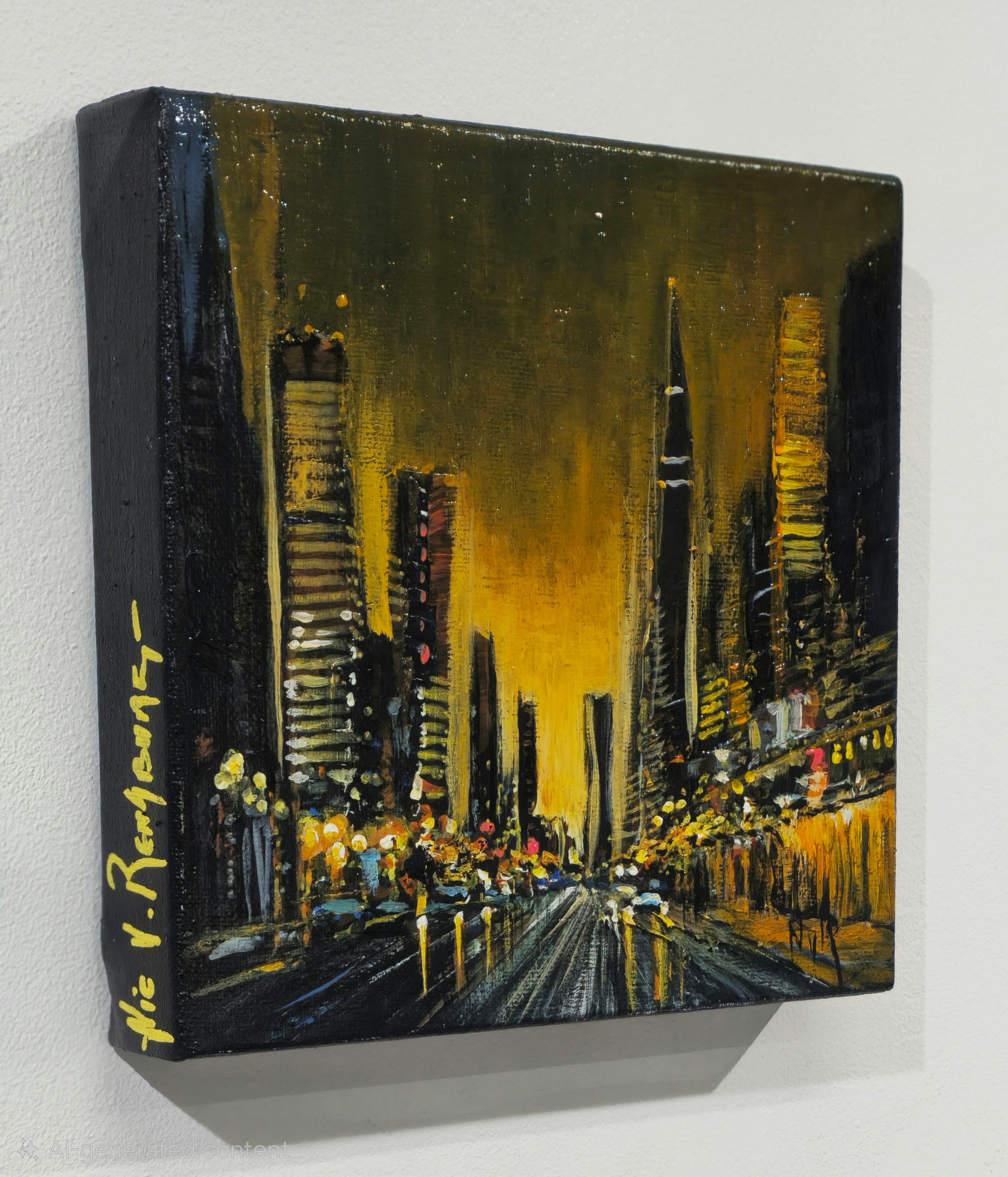 Painting - "Urban Light Scape"