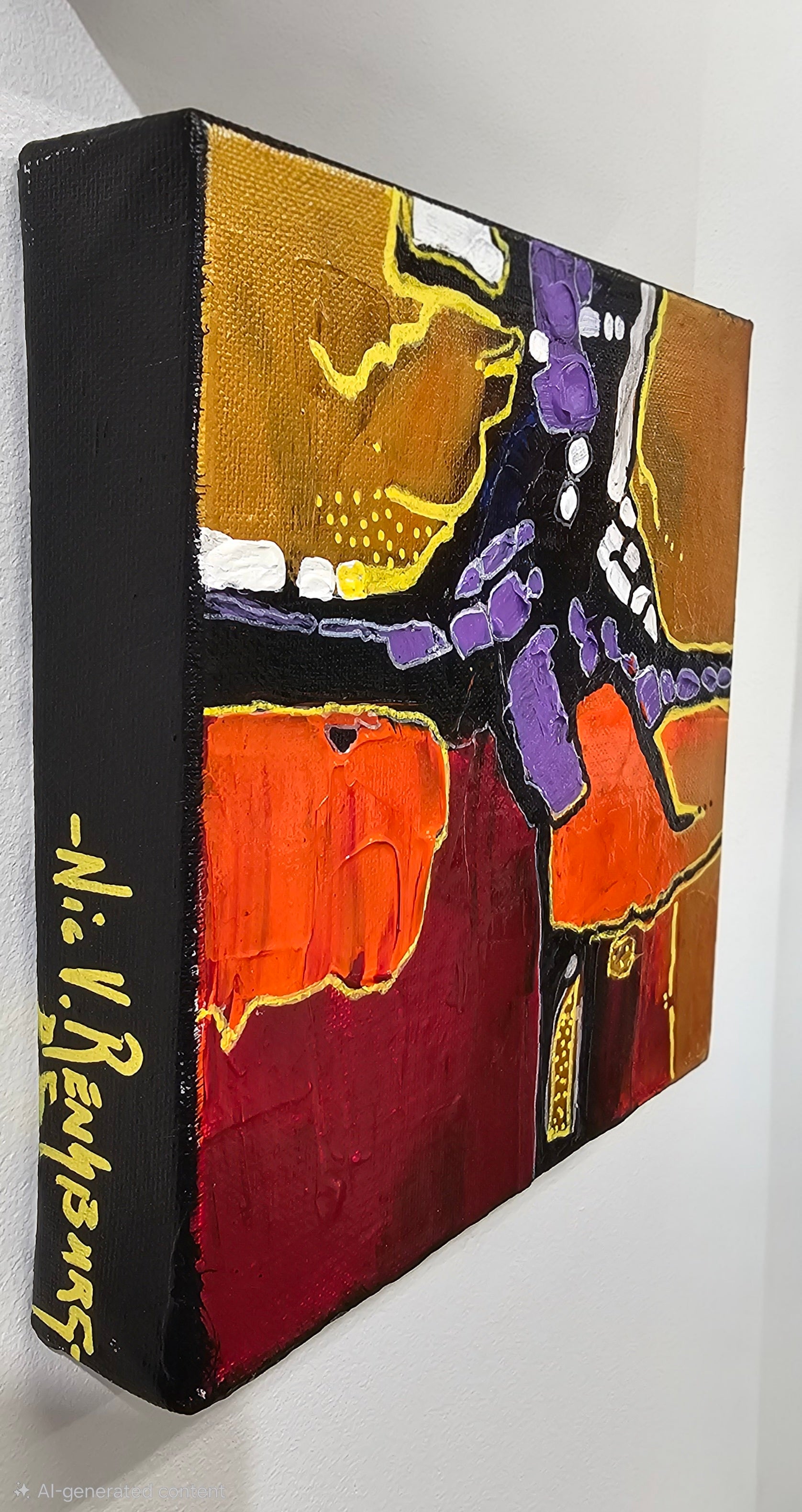 Painting - "Merging Paths"