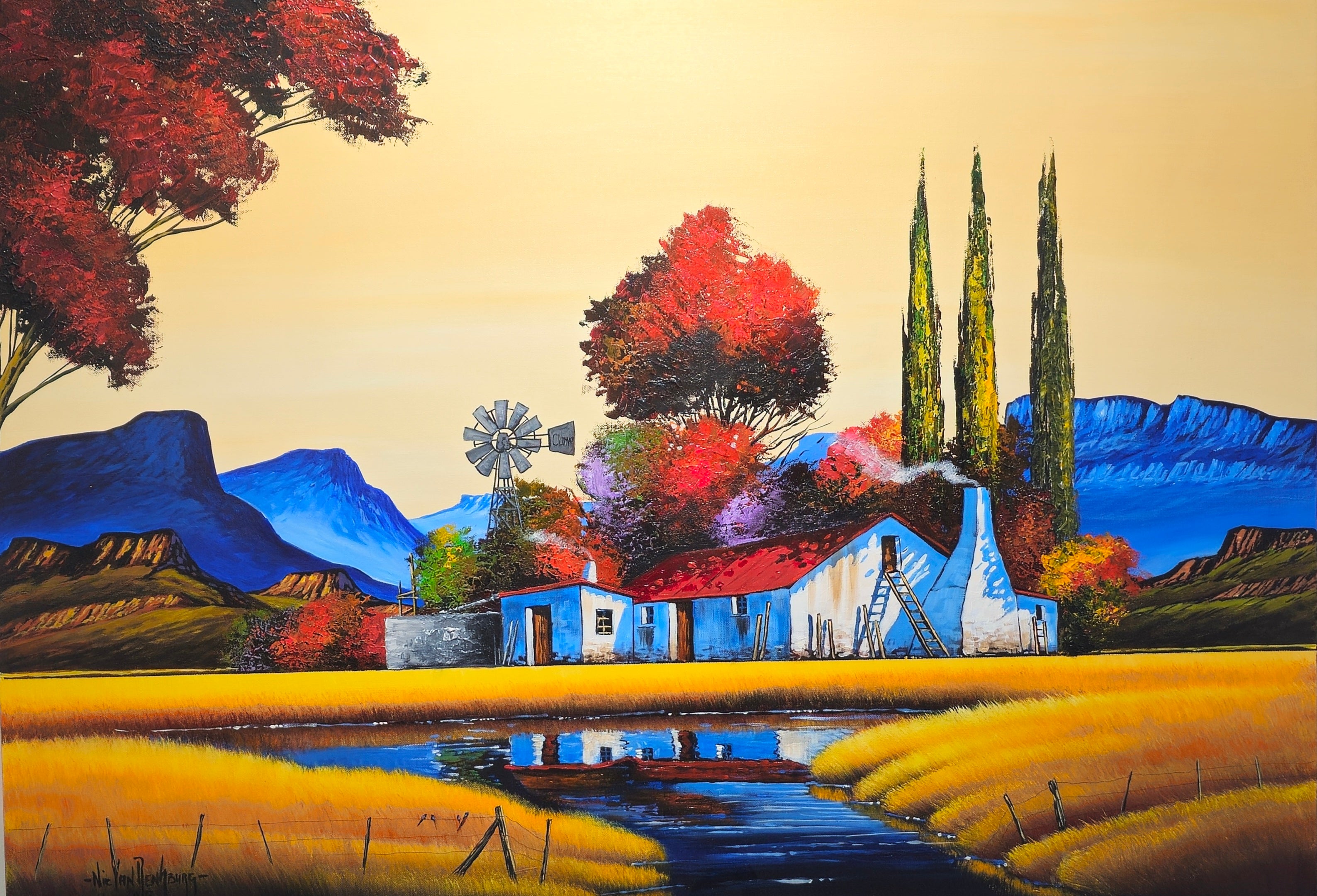 Painting - Farm Scene