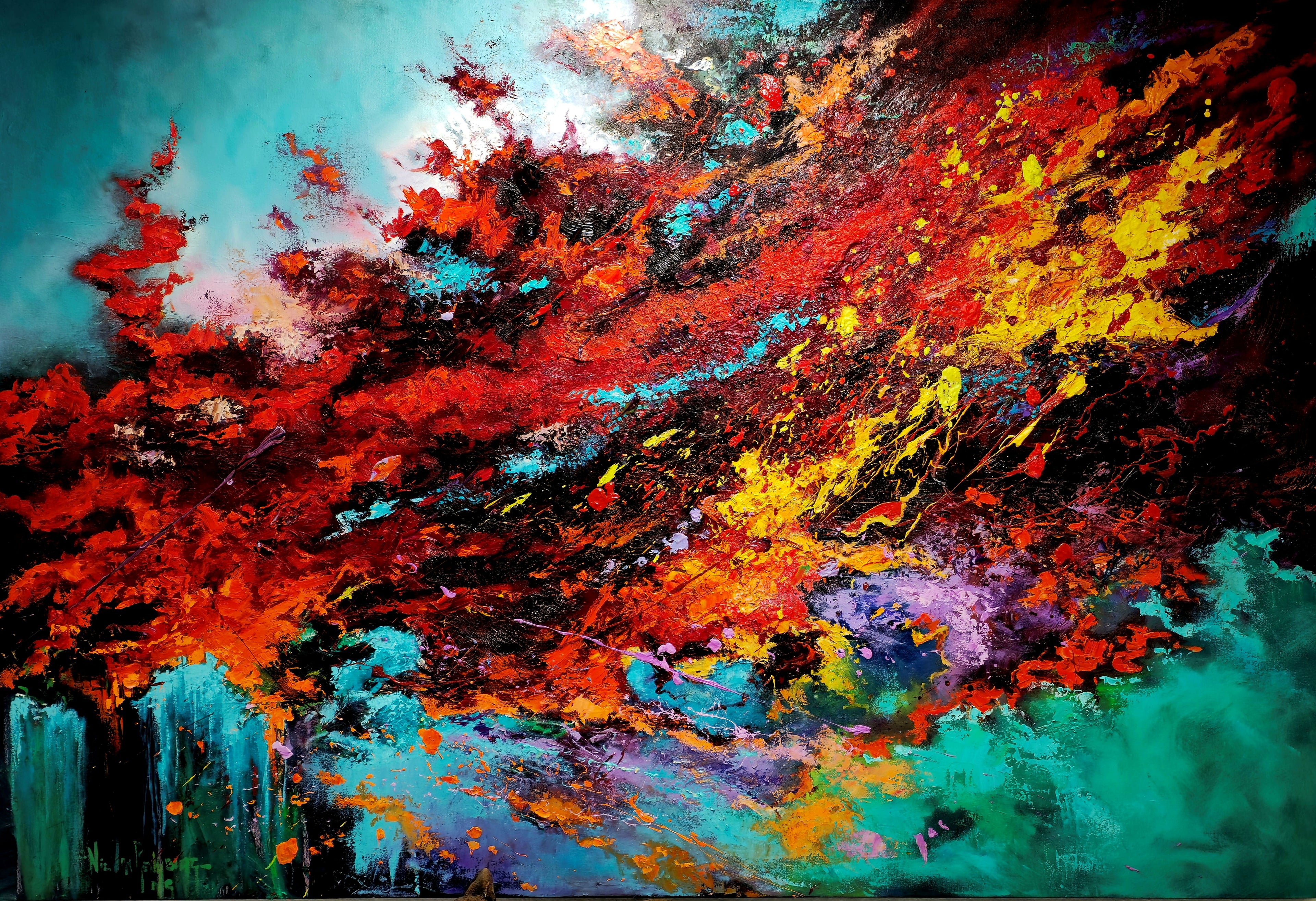 Painting - "A Memory in Fire and Light"
