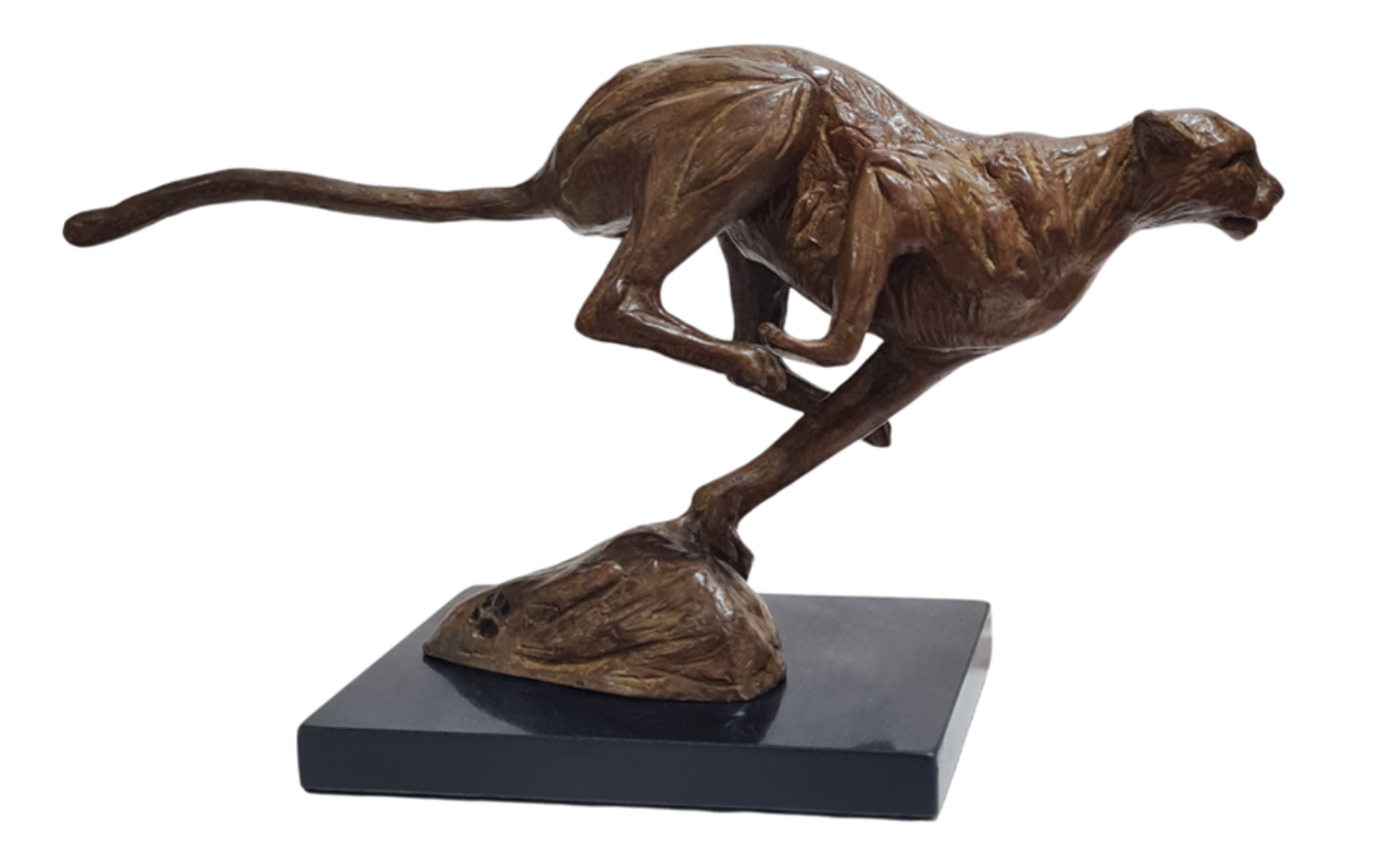 Bronze Cheetah - "The Chase" | Wildlife Art