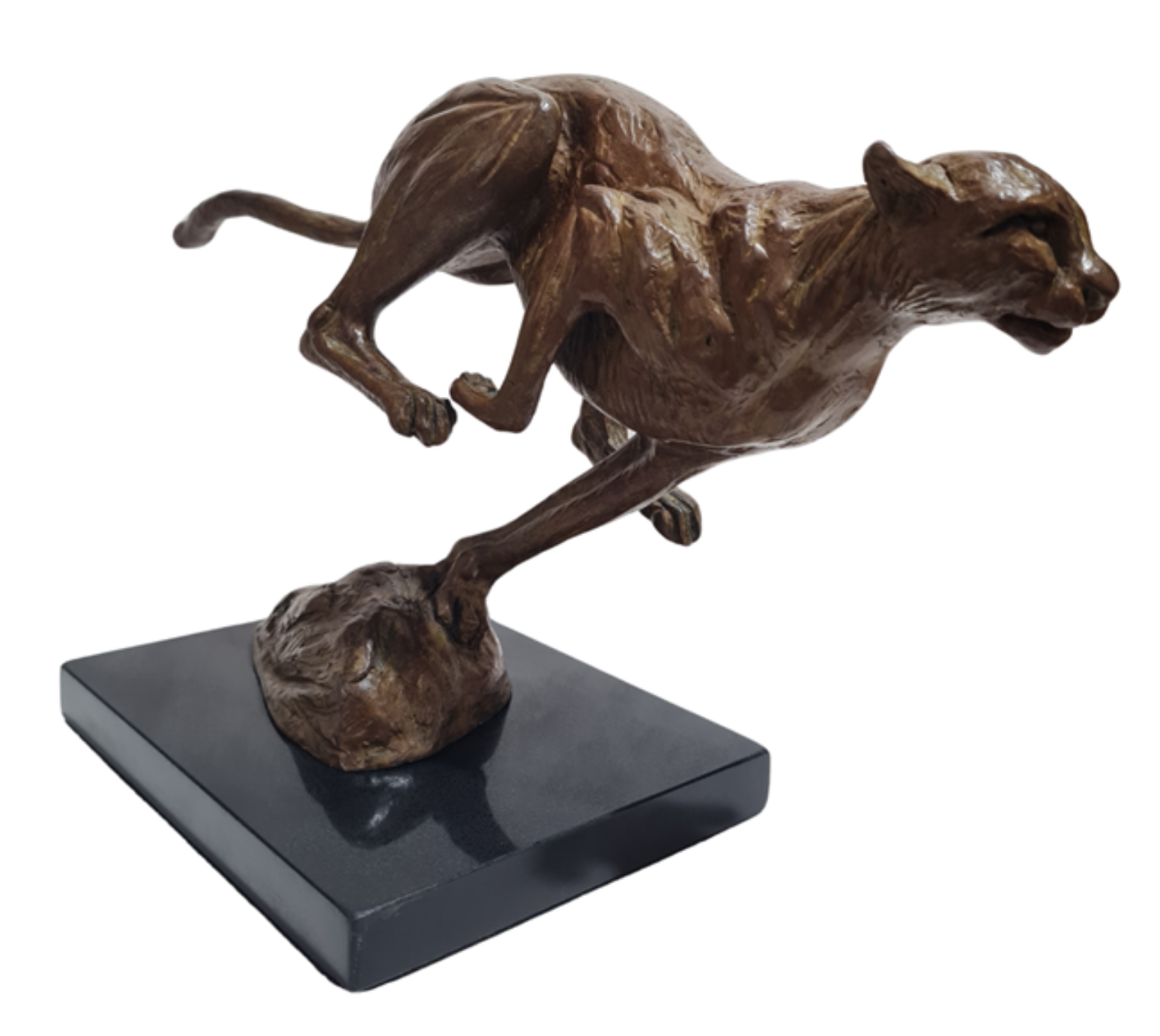 Bronze Cheetah - "The Chase" | Wildlife Art