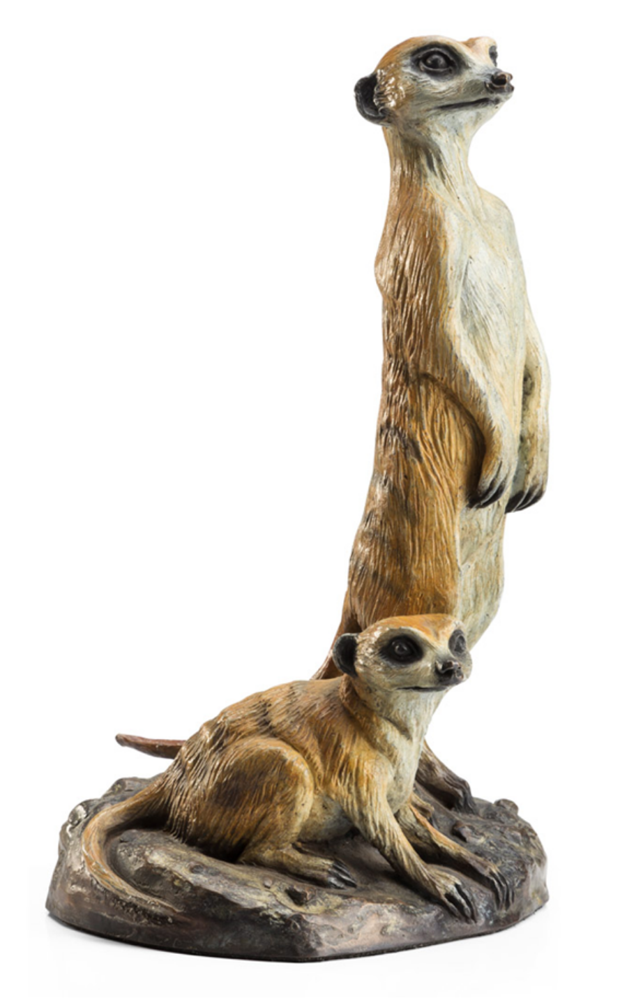 Bronze Meerkats - "The Sentry" | Wildlife Art