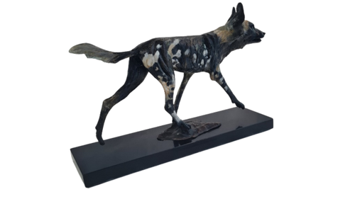 Bronze African Wild dogs - small | Wildlife Art