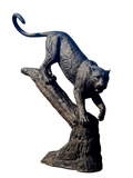 Leopard on tree stump - GRP | Wildlife Art