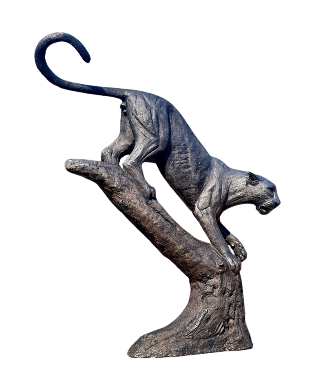 Leopard on tree stump - GRP | Wildlife Art