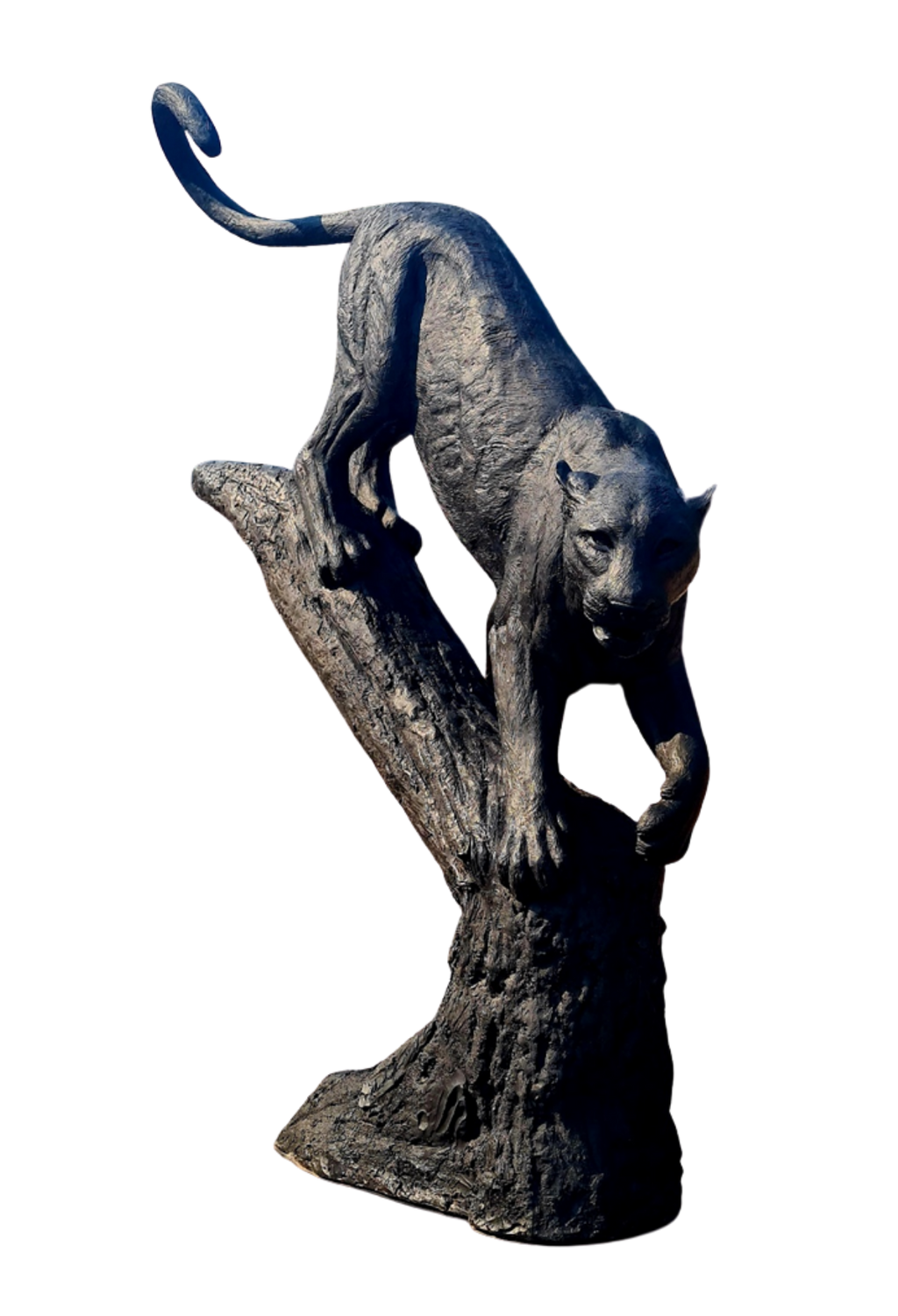 Leopard on tree stump - GRP | Wildlife Art