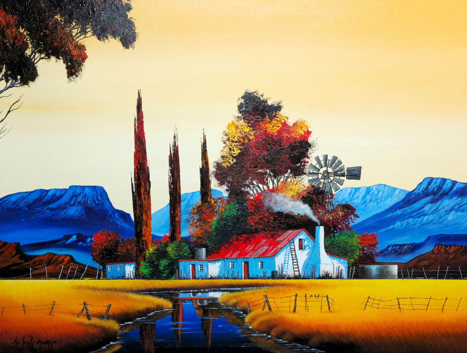 Painting - Farm Scene