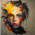 Painting - "Colorful Countenance"