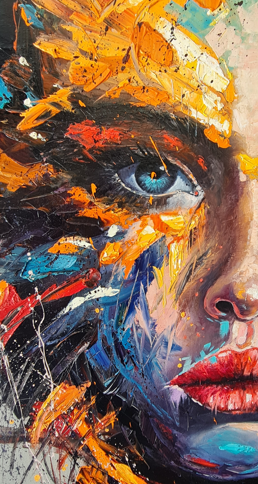 Painting - "Colorful Countenance"