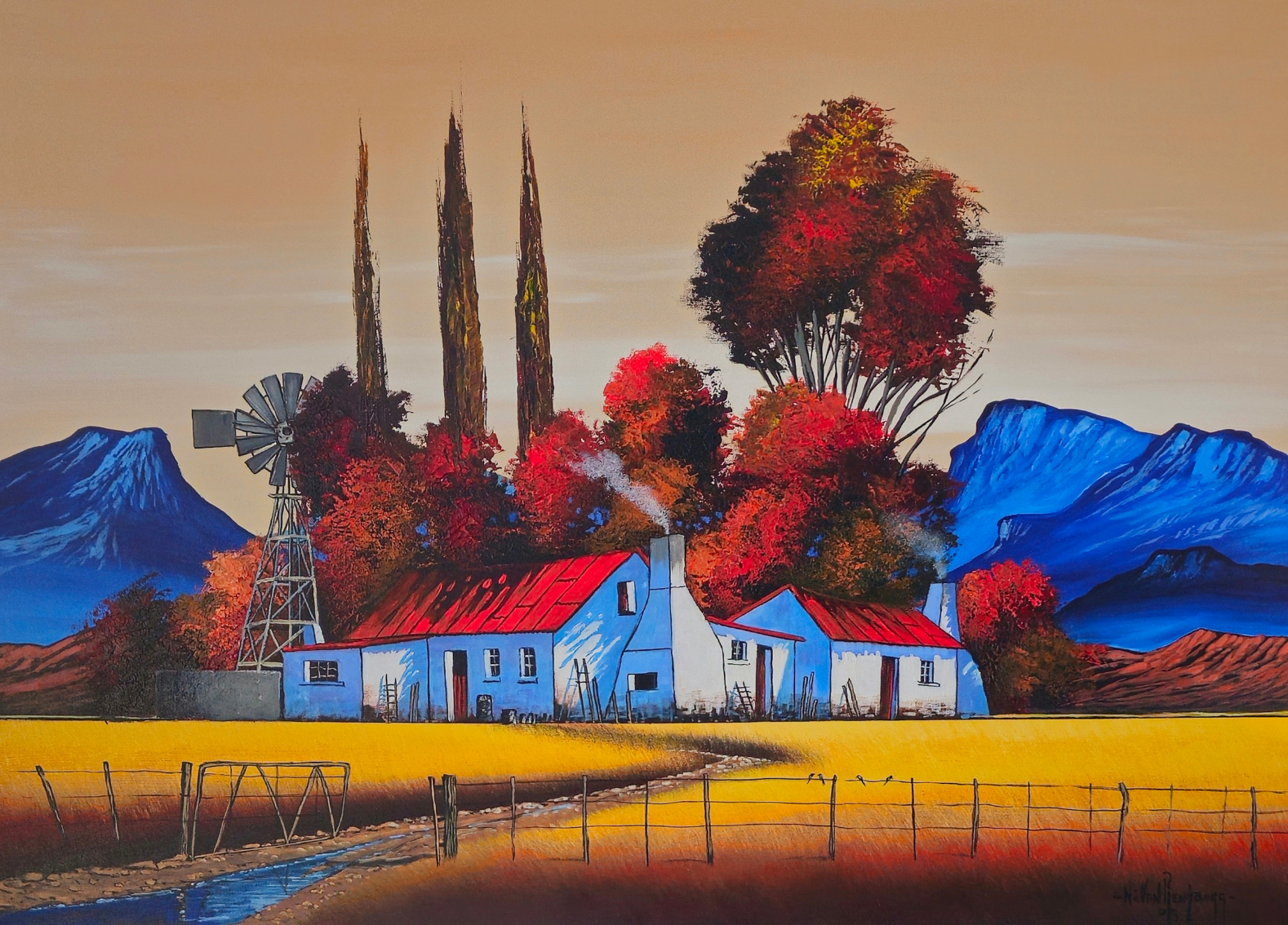 Painting - Farm Scene